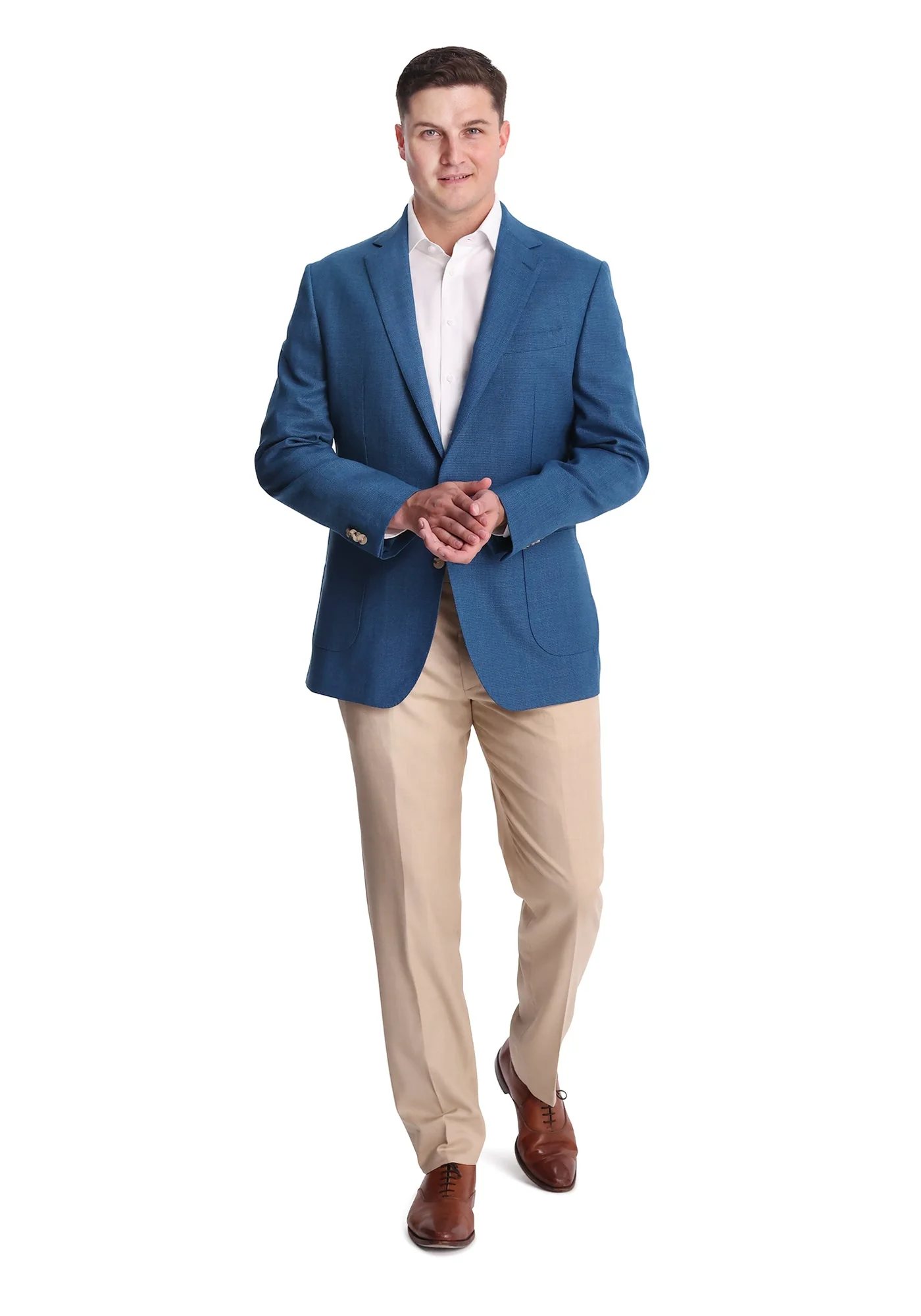 Teal Hopsack Suit - Image 2