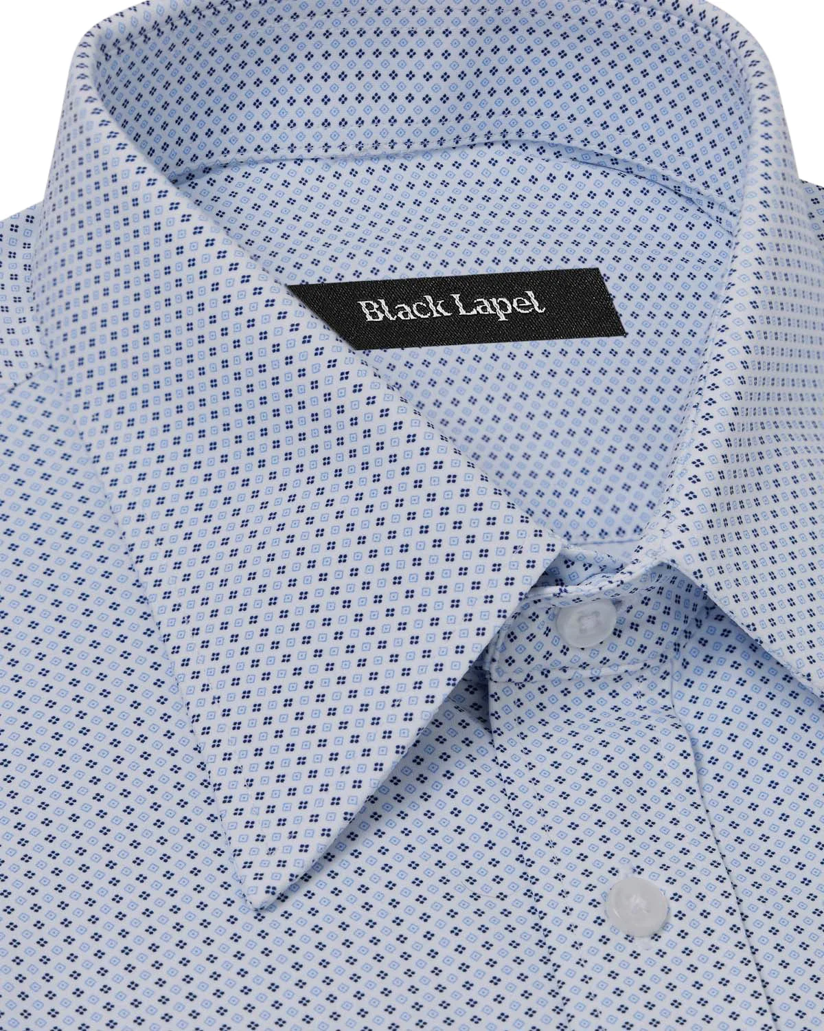 Ultra Comfort Blue Medallion Printed Shirt - Image 2