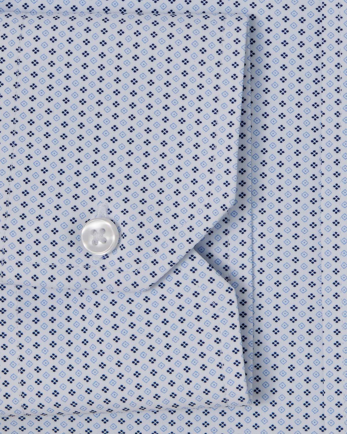 Ultra Comfort Blue Medallion Printed Shirt - Image 3