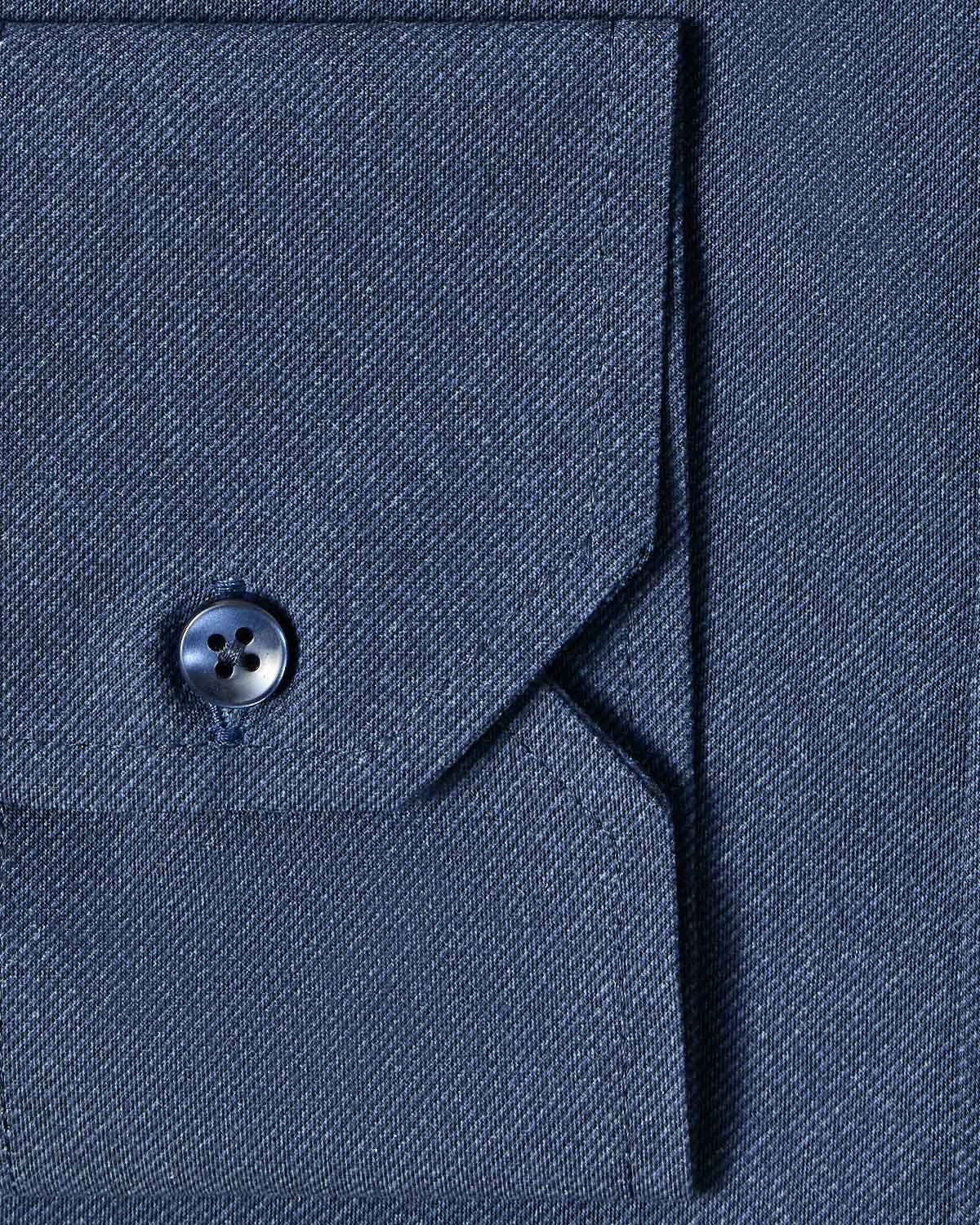 Ultra Comfort Navy Twill Dress Shirt - Image 3