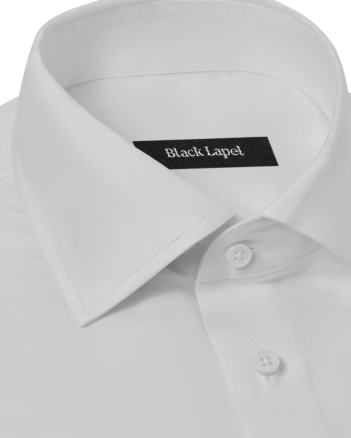 White Classic Twill Dress Shirt - Image 2