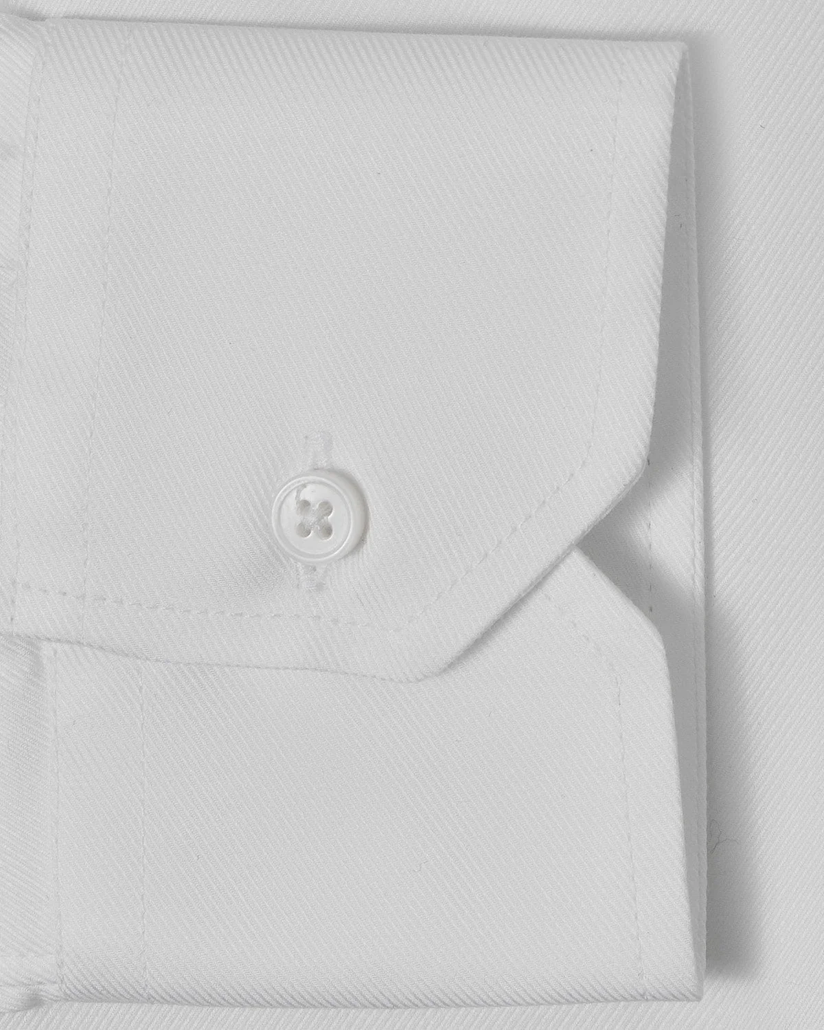 White Classic Twill Dress Shirt - Image 3